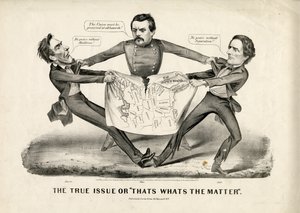 Az igazi probléma, vagy ez a baj, 1864 alkotó: N. and Ives, J.M. Currier