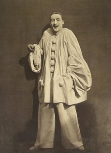 Pierrot Laughing (Charles Deburau francia pantomim), fotója: Gaspard-Felix Tournachon aka Nadar, c. 1855 alkotó: Nadar