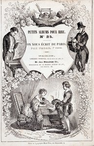 Frontispice „Kis albumok nevetésre, 25. szám. Párizsból írtak nekünk. Második rész”, 1850 (metszet) alkotó: Nadar