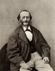 Jacques Offenbach (1819-1880) (f/w fotó) alkotó: Nadar