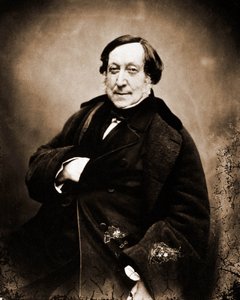 Gioachino Rossini, 1792-1868 zeneszerző portréja (fotó) alkotó: Nadar