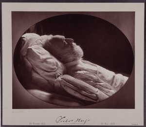 Victor Hugo a halálos ágyán, május 22-én alkotó: Nadar