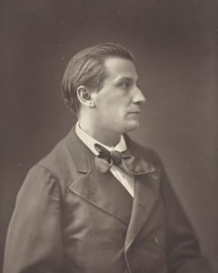 François Coppée francia költő és regényíró, 1842-1908, c. 1876. alkotó: Nadar