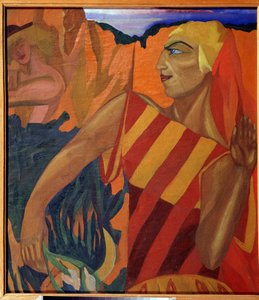 Medee - Jelmeztervek a baletthez Az aranygyapjú (Medea. Jelmeztervek a baletthez Az aranygyapjú) - Nadhezhda Vladimirovna Lermontova (1885-1921) festménye, olaj, vászon alkotó: Nadezhda Vladimirovna Lermontova
