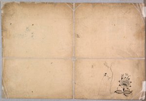 Két elefánt harcol egy udvaron Muhammad Shah előtt, c. 1730-40.