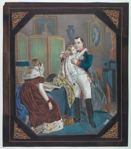 "Tinsel Picture": Napóleon és Marie-Louise császárné Róma királyával