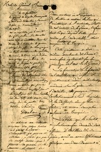 Bonaparte tábornok feljegyzése, 1795. szeptember 13., 1921.