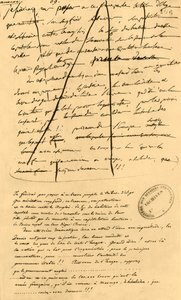 Szövegvázlat a Le Moniteur Universelben, 1801. április 16-án, 1921.