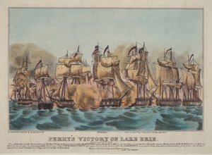 Perry győzelme az Erie-tavon alkotó: Napoleon Sarony