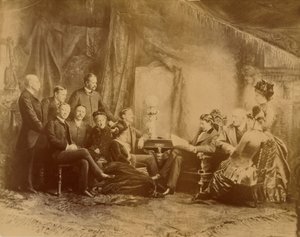[A darab felolvasása, a Daly Company színészei és színésznői] alkotó: Napoleon Sarony
