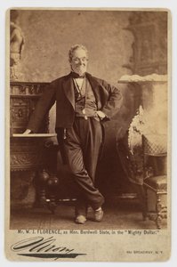 William Jermyn Florence alkotó: Napoleon Sarony
