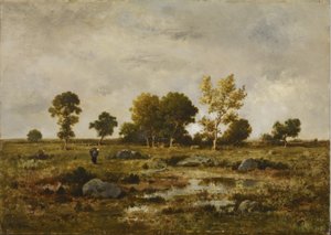 Őszi hatás, Fontainebleau alkotó: Narcisse Virgile Diaz de la Peña