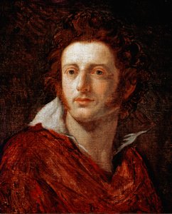 Ugo Foscolo olasz költő és drámaíró portréja (1778-1827) Natale Schiavoni (1777-1858) festménye 19. századi Firenze, Modern Művészetek Galériája