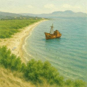 Az idilli Hajótörés-part alkotó: Natalie Bruns