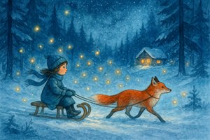 Varázslatos téli rókás kirándulás alkotó: Natalie Bruns