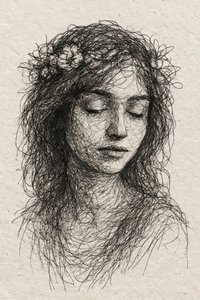 Nyugodt virágportré alkotó: Natalie Bruns