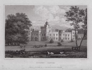 Hornby kastély (metszet) alkotó: Nathaniel (after) Whittock