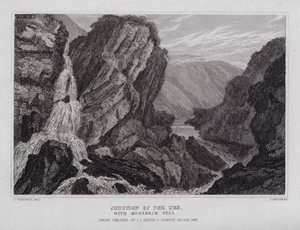 Az Ure csomópontja Mossbeck-fellel (metszet) alkotó: Nathaniel (after) Whittock