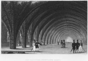 The Cloisters, Fountains Abbey (metszet)