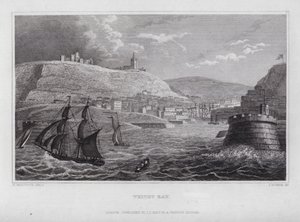 Whitby Bay (metszet) alkotó: Nathaniel (after) Whittock