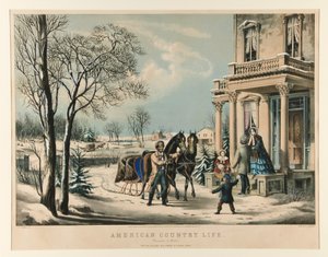 Amerikai vidéki élet. A tél örömei alkotó: Nathaniel Currier
