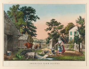 Amerikai farm jelenetek. No.2 alkotó: Nathaniel Currier