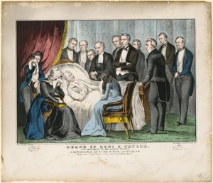 Zachary Taylor tábornok halála alkotó: Nathaniel Currier