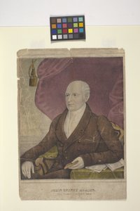 John Quincy Adams (kézzel színezett litográfia) alkotó: Nathaniel Currier
