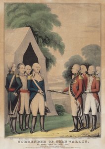Cornwallis feladása: York-Town Va-nál 1781. okt alkotó: Nathaniel Currier