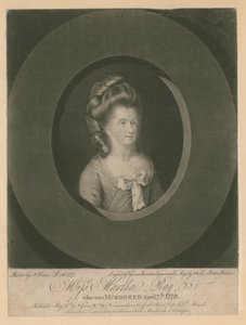 Martha Ray énekesnő, akit 1779. április 7-én James Hackman katona meggyilkolt (metszet). alkotó: Nathaniel Dance