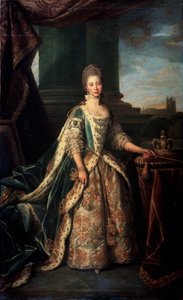 Mecklenburg-Strelitz Charlotte-nak, III. György angol király feleségének portréja, 1773