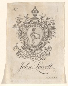 John Lowell könyvtáblája alkotó: Nathaniel Hurd