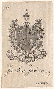 Jonathan Jackson könyvtáblája alkotó: Nathaniel Hurd