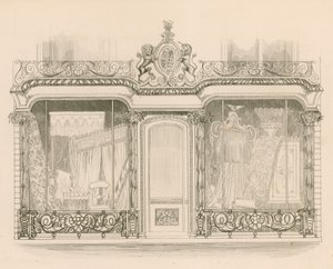 Saunders és Woodley urak boltja, kárpitosok, Regent Street, London