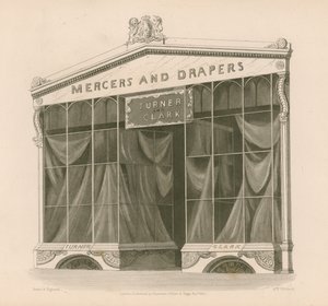 Turner és Clark urak boltja, Mercers and Drapers, Coventry Street, London