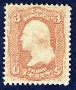3c Washington kislemez, 1861.