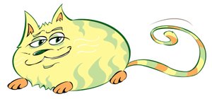 Curvy Cat - karikatúra