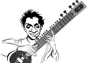 Ravi Shankar, 2019 (digitális) alkotó: Neale Osborne