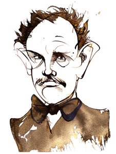 Richard Strauss német zeneszerző és karmester (1864-1949); karikatúra alkotó: Neale Osborne