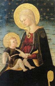 A Szűzanya és gyermeke, részlet (festmény)