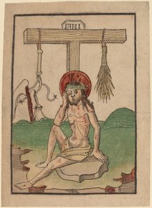Krisztus, mint a fájdalmak embere alkotó: Netherlandish 15th Century