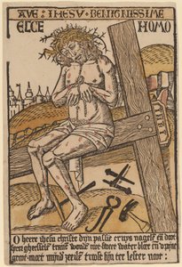Krisztus, mint a fájdalmak embere alkotó: Netherlandish 15th Century