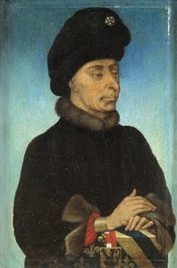 Rettenthetetlen János, Burgundia hercegének portréja, a 15. század közepe.