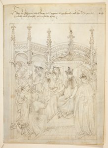 Pamut Julius E. IV, art. 6, The Beauchamp Pageants, 1483 körül (tinta pergamen) alkotó: Netherlandish School