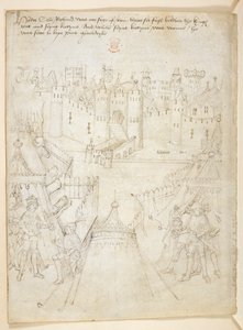 Pamut Julius E. IV, art. 6, The Beauchamp Pageants, 1483 körül (tinta pergamen) alkotó: Netherlandish School