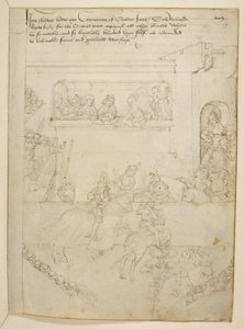 Pamut Julius E. IV, art. 6, The Beauchamp Pageants, 1483 körül (tinta pergamen) alkotó: Netherlandish School