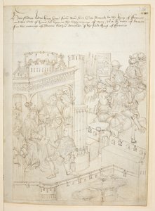 Pamut Julius E. IV, art. 6, The Beauchamp Pageants, 1483 körül (tinta pergamen) alkotó: Netherlandish School