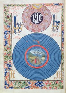 Ms 324 f.13 v. Holy Dove & Matter, Ovidius Metamorphoses című művéből, 1479 alkotó: Netherlandish School
