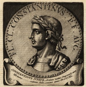 Konstantin római császár portréja II. alkotó: Netherlandish School