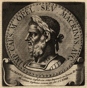 Macrinus római császár portréja.